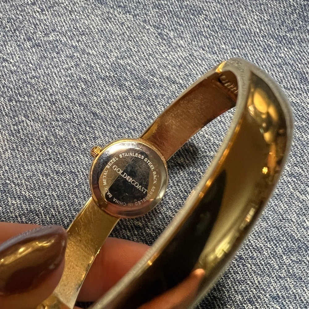 Gold Coast Gold & Rhinestone Watch - Picture 7 of 13